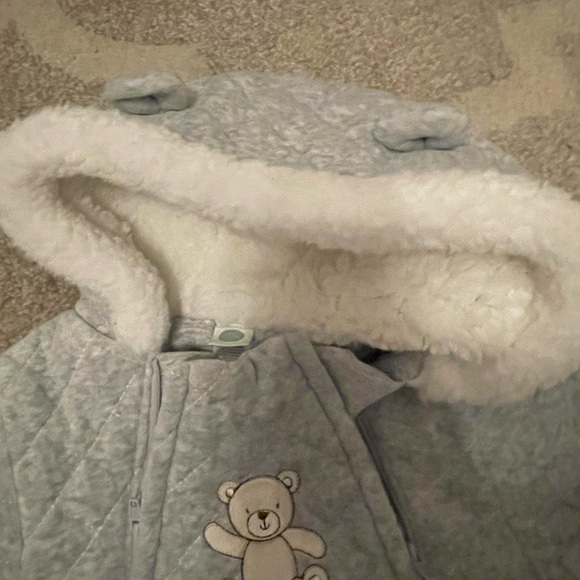 Little me Gray Winter Snowsuit  6-9 months - Picture 7 of 8